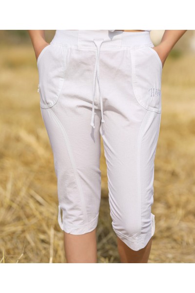 HT Keten Kapri Beyaz